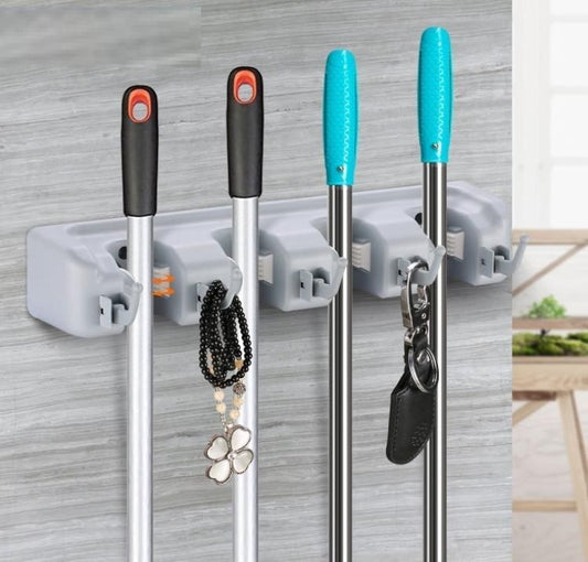 Multipurpose Wall Mounted Organizer Broom Holder