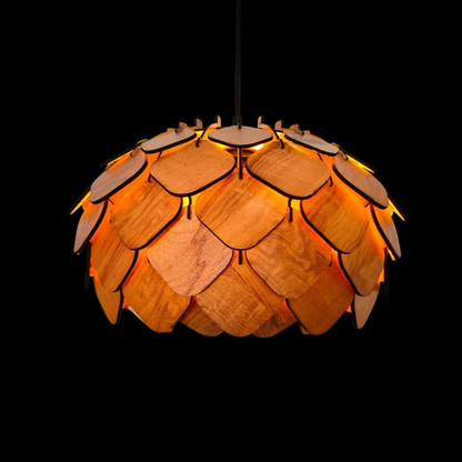 Wooden Chandelier Wall Lamp