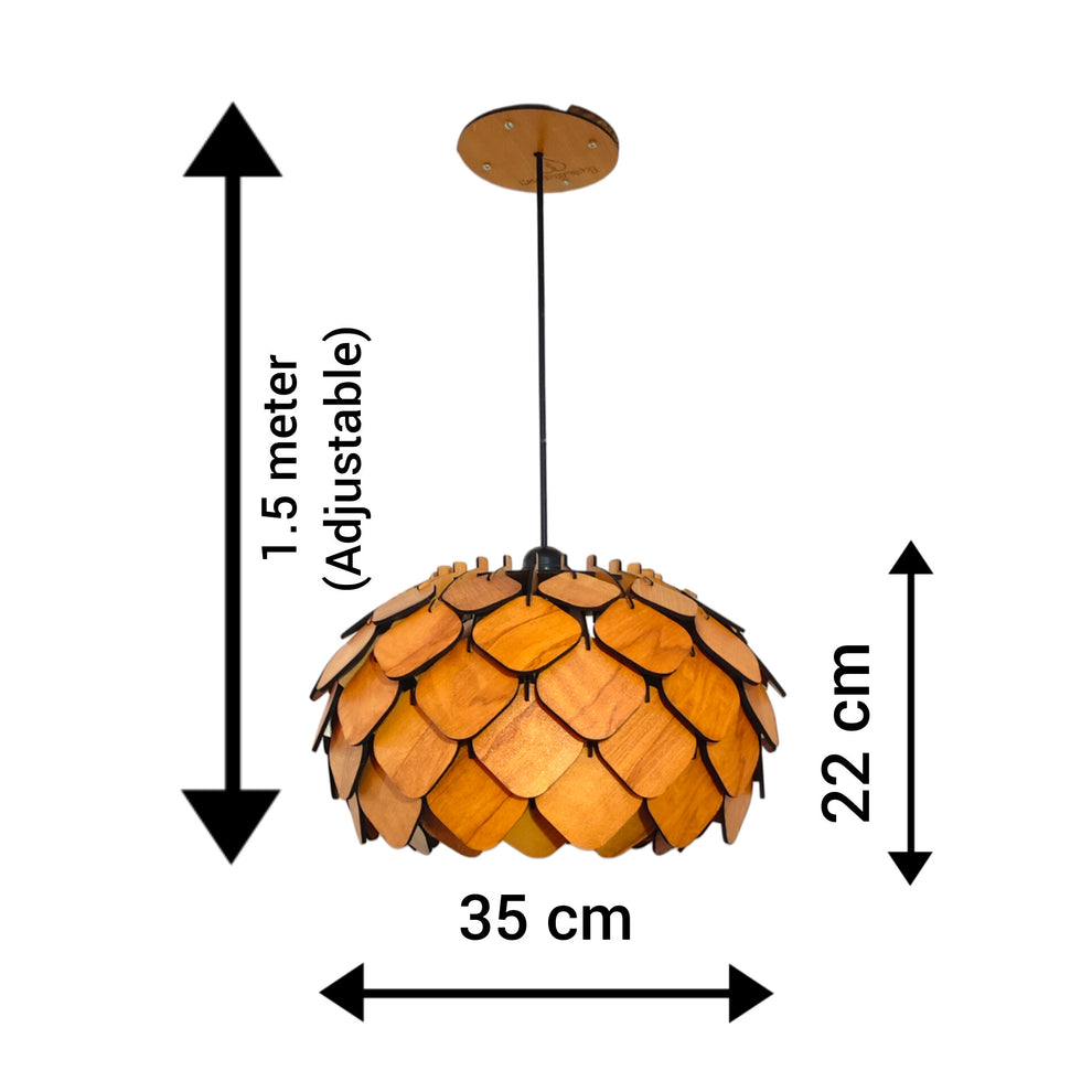 Wooden Chandelier Wall Lamp