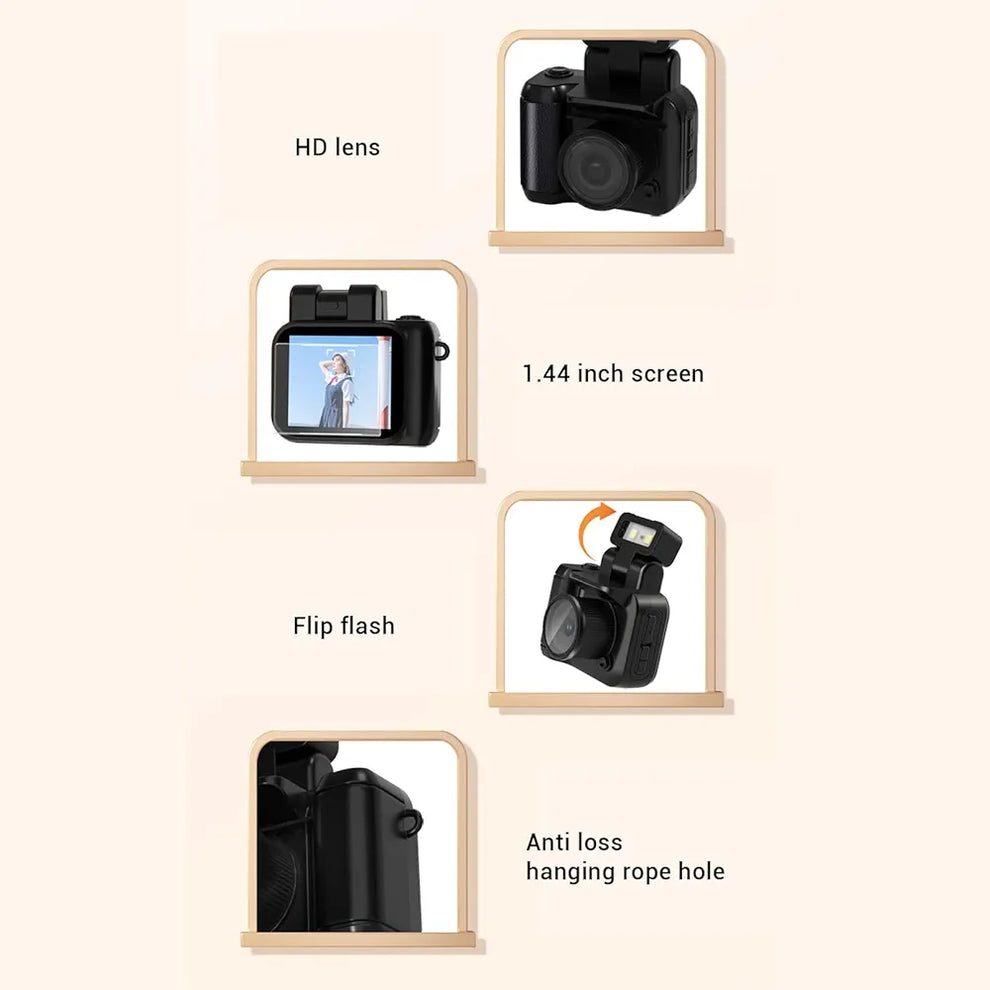 THEVISTASTORE® - Point-and-Shoot Mini Camera